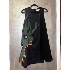 Giorgio Sedra Vintage Boho Hippie Silk Edgy GoblinCore Fairy Sleeveless Dress